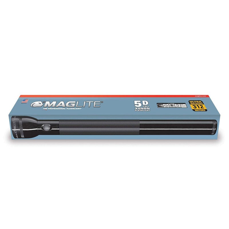 Maglite Heavy-Duty Incandescent 5-Cell D Flashlight in Display Box, Black - Image 2